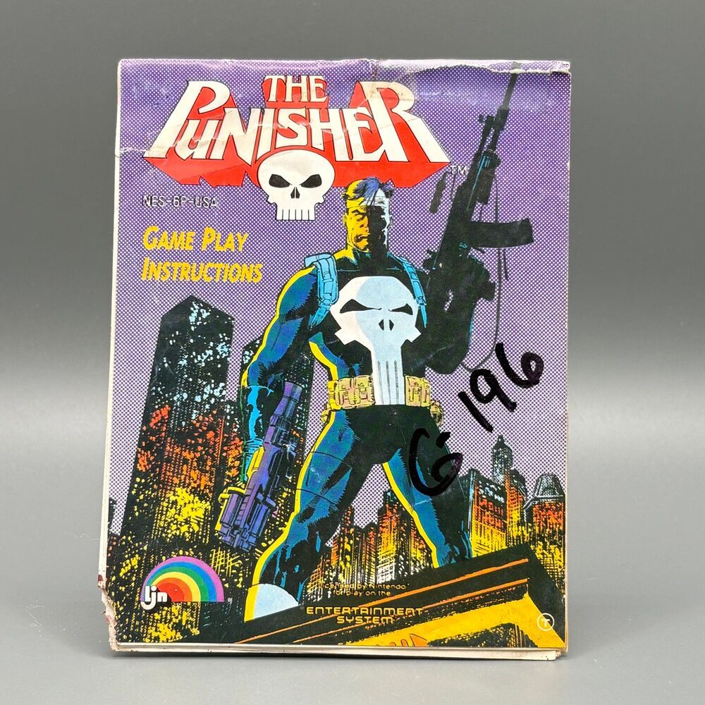 The Punisher Manual NES Nintendo Entertainment System Original LJN